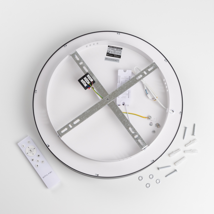 Brilagi - LED zatemnjiva stropna svetilka FALCON II LED/67W/230V 3000-6500K premer 40 cm črna + daljinski upravljalnik