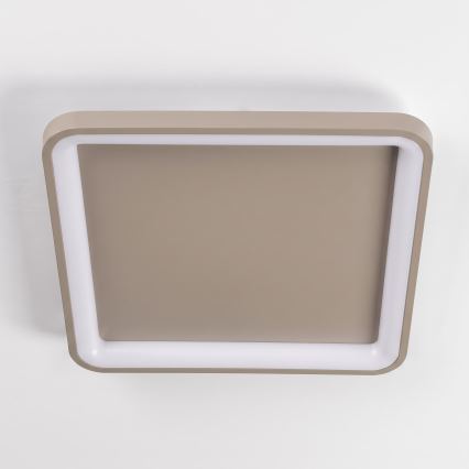 BRILAGI - LED zatemnljivo stropno svetilo FALCON SLIM LED/50W/230V 3000-6500K 50x50 cm bež + daljinski upravljalnik
