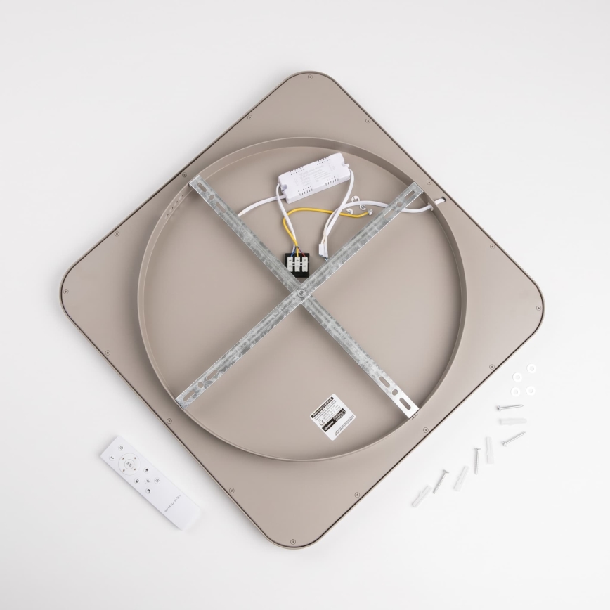 BRILAGI - LED zatemnljivo stropno svetilo FALCON SLIM LED/50W/230V 3000-6500K 50x50 cm bež + daljinski upravljalnik