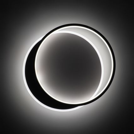 Brilagi - Zatemnljivo LED stropno svetilo FLARE LED/48W/230V 3000-6000K 39,5x45 cm bela/črna + daljinski upravljalnik