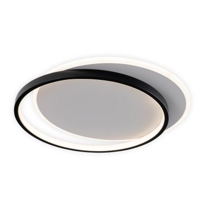 Brilagi - Zatemnljivo LED stropno svetilo FLARE LED/48W/230V 3000-6000K 39,5x45 cm bela/črna + daljinski upravljalnik