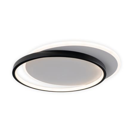 Brilagi - Zatemnljivo LED stropno svetilo FLARE LED/48W/230V 3000-6000K 39,5x45 cm bela/črna + daljinski upravljalnik