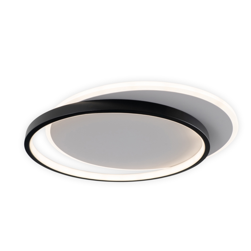 Brilagi - Zatemnljivo LED stropno svetilo FLARE LED/48W/230V 3000-6000K 39,5x45 cm bela/črna + daljinski upravljalnik