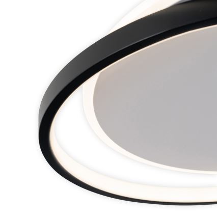 Brilagi - Zatemnljivo LED stropno svetilo FLARE LED/48W/230V 3000-6000K 39,5x45 cm bela/črna + daljinski upravljalnik