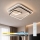 Brilagi - LED zatemnljivo stropno svetilo FLARE LED/81W/230V 3000-6000K 50x50 cm bela/črna + daljinski upravljalnik