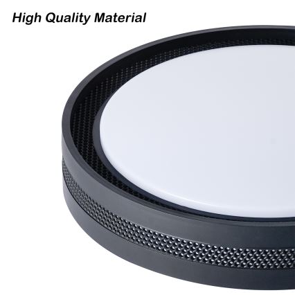 Brilagi - Stropna LED zatemnjevalna svetilka KREON LED/54W/230V 3000-6000K črna, premer 38 cm + daljinski upravljalnik