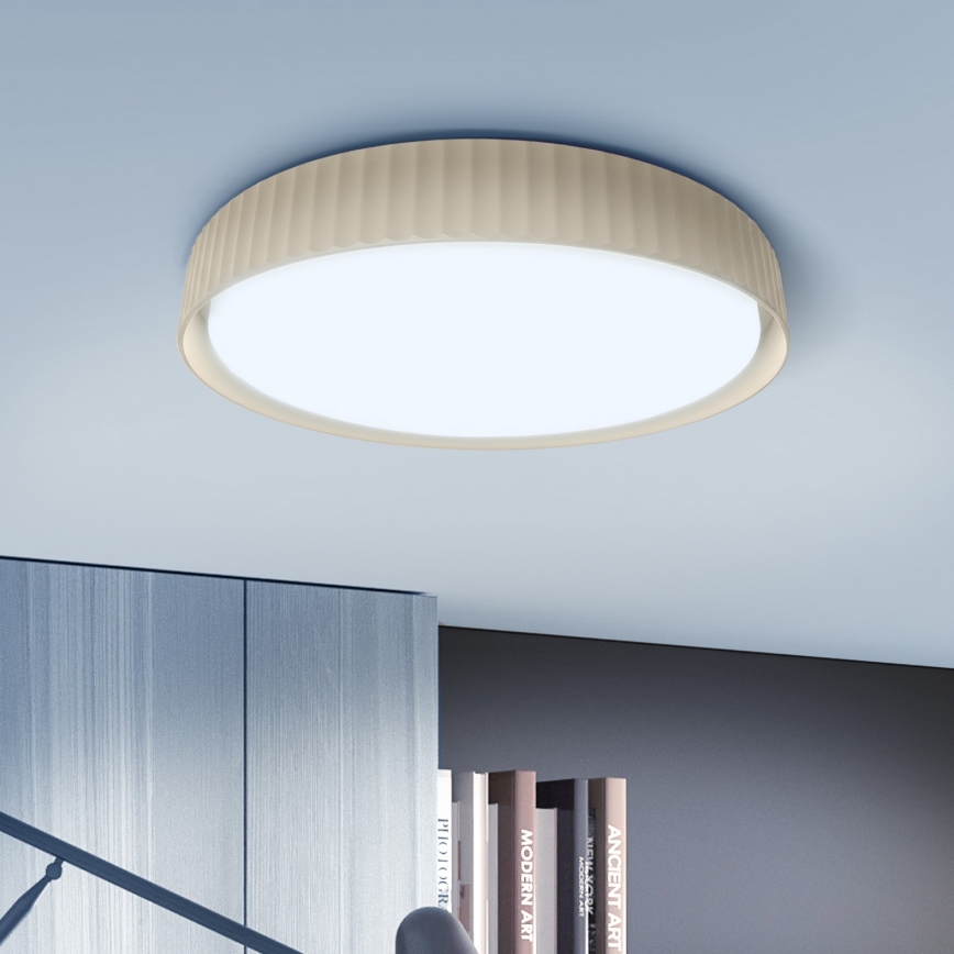 Brilagi - Zatemnljivo stropno LED svetilo LUCIA LED/48W/230V 3000-6500K premer 41 cm bež + daljinski upravljalnik