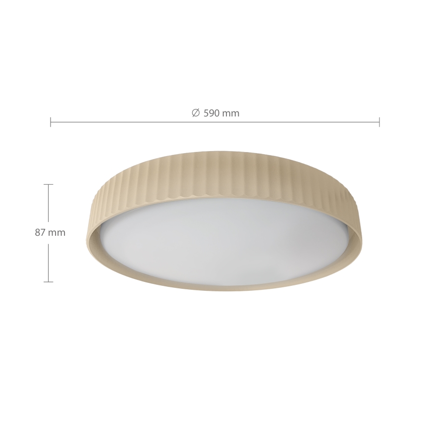 Brilagi - LED stropna svetilka LUCIA LED/60W/230V 3000-6500K, premer 59 cm, bež, z možnostjo zatemnitve + daljinski upravljalnik
