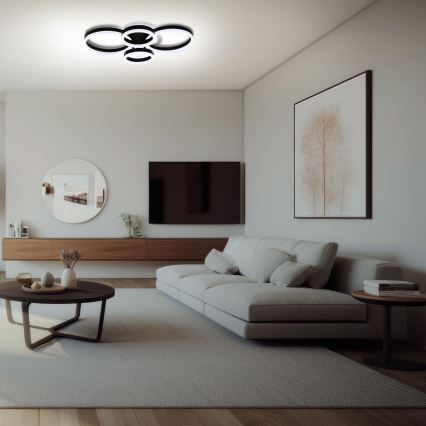 Brilagi - LED zatemnitvena stropna svetilka ORBITS LED/49W/230V 3000-6000K + daljinski upravljalnik