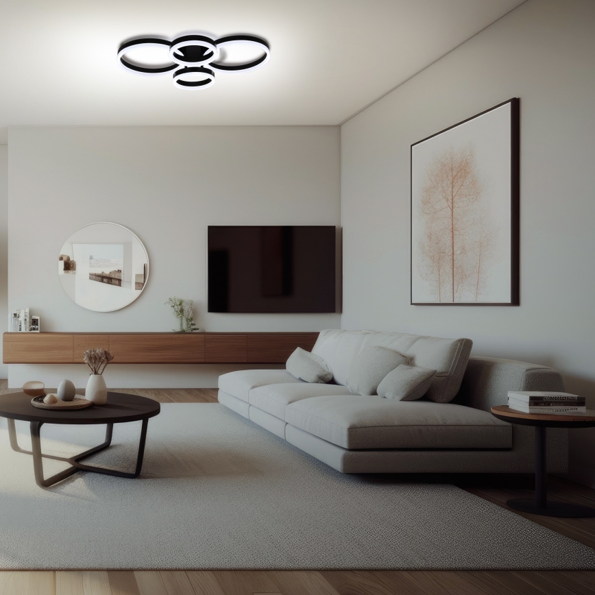 Brilagi - LED zatemnitvena stropna svetilka ORBITS LED/49W/230V 3000-6000K + daljinski upravljalnik