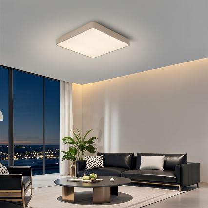 Brilagi - LED zatemnjevalna stropna svetilka POOL LED/36W/230V 3000-6000K 40x40 cm bežna + z daljinskim upravljalnikom