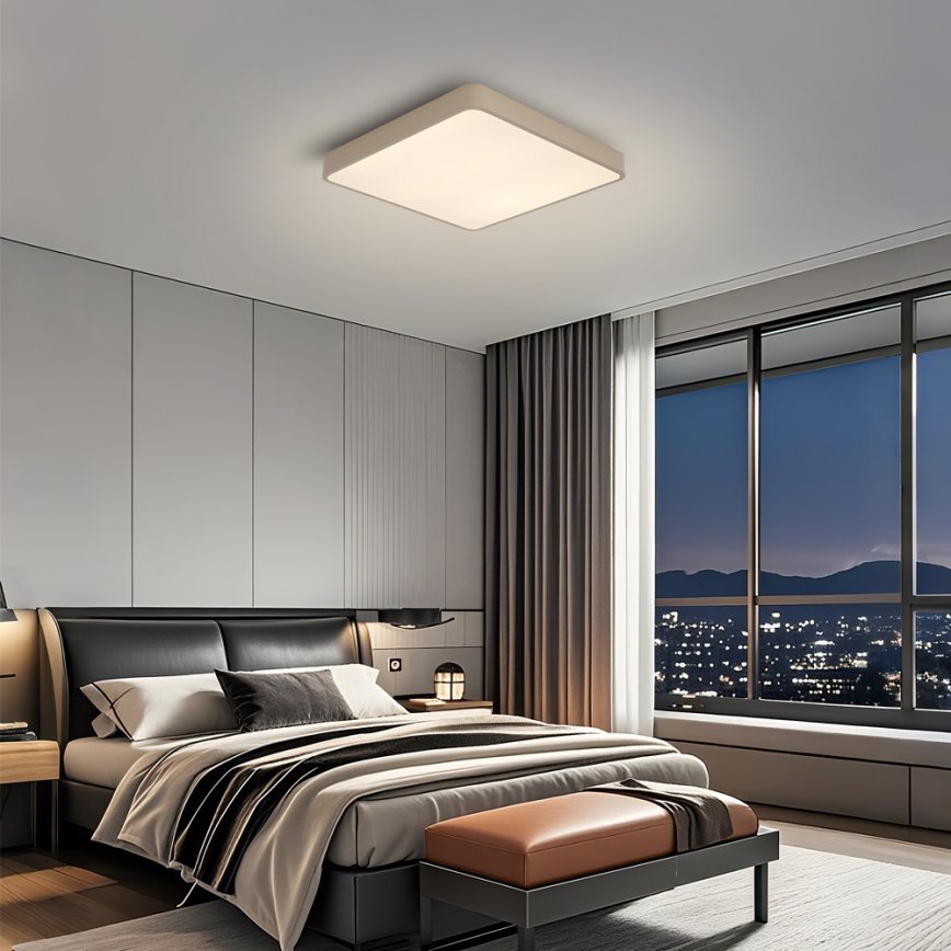 Brilagi - LED zatemnjevalna stropna svetilka POOL LED/36W/230V 3000-6000K 40x40 cm bežna + z daljinskim upravljalnikom