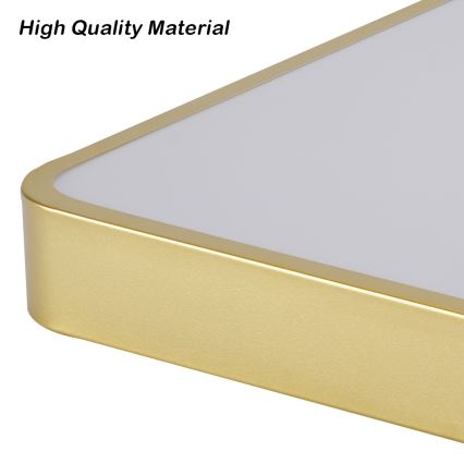 Brilagi - LED stropna svetilka z zatemnitvijo POOL LED/48W/230V 3000-6000K 50x50 cm zlata + z daljinskim upravljalnikom