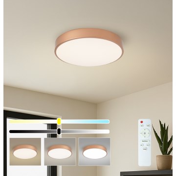 Brilagi - LED zatemnljivo stropno svetilo POOL LED/48W/230V 3000-6000K premer 40 cm bronasto + daljinski upravljalnik