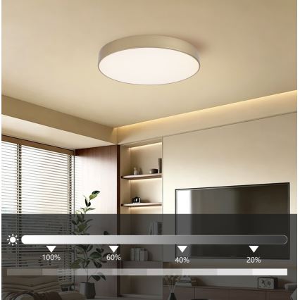 Brilagi - LED zatemnljivo stropno svetilo POOL LED/60W/230V 3000-6000K premer 50 cm v zlati barvi + daljinski upravljalnik