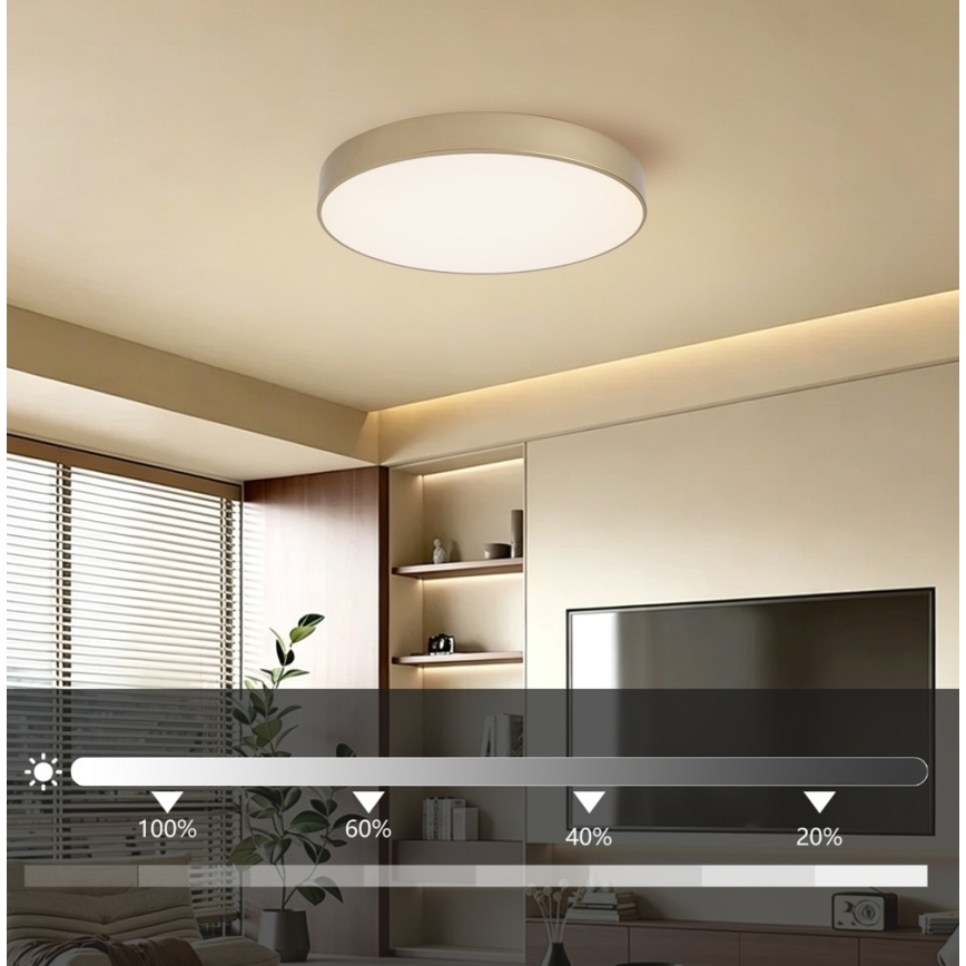 Brilagi - LED zatemnljivo stropno svetilo POOL LED/60W/230V 3000-6000K premer 50 cm v zlati barvi + daljinski upravljalnik