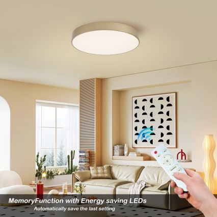 Brilagi - LED zatemnljivo stropno svetilo POOL LED/60W/230V 3000-6000K premer 50 cm v zlati barvi + daljinski upravljalnik