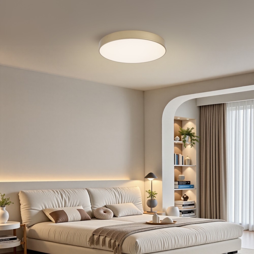 Brilagi - LED zatemnljivo stropno svetilo POOL LED/60W/230V 3000-6000K premer 50 cm v zlati barvi + daljinski upravljalnik