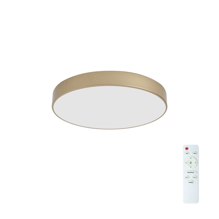 Brilagi - LED zatemnljivo stropno svetilo POOL LED/60W/230V 3000-6000K premer 50 cm v zlati barvi + daljinski upravljalnik