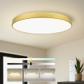 Brilagi - LED zatemnljivo stropno svetilo POOL SMART LED/128W/230V 3000-6000K 100 cm zlato Wi-Fi Tuya + daljinski upravljalnik