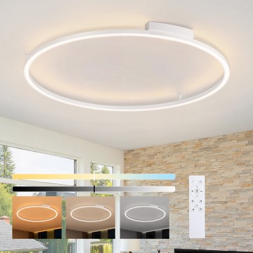 Brilagi - LED zatemnljivo stropno svetilo PORTOFINO LED/85W/230V 3000-6000K premer 120 cm belo + daljinski upravljalnik