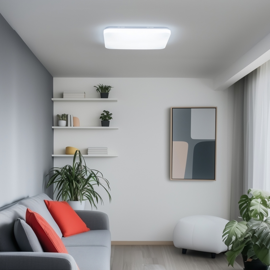 Brilagi - SMART zatemnjiva LED stropna svetilka LED/36W/230V 53x53 cm 3000-6000K Wi-Fi Tuya Beacon + daljinski upravljalnik