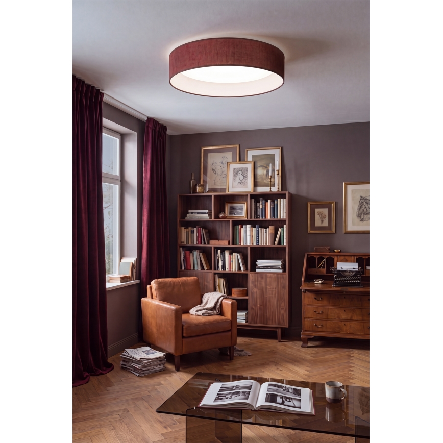 Brilagi - LED zatemnjevalno stropno svetilo VELVET SMARTIX STARS LED/24W/230V 3000-6000K premer 45 cm bordo Wi-Fi Tuya Beacon + daljinski upravljalnik