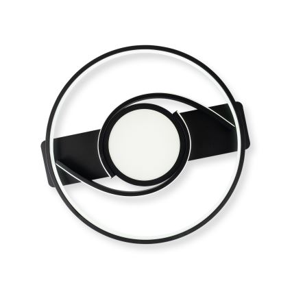 Brilagi - zatemnjevalna LED stropna svetilka TWIRL LED/38W/230V 3000-6000K črna + daljinski upravljalnik