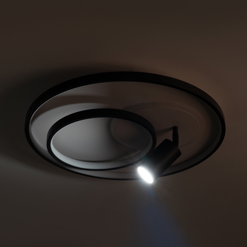 Brilagi - LED zatemnjevalna stropna svetilka UNITY LED/60W/230V + 1xGU10/3W 3000-6000K, premer 50 cm, bela/črna + daljinski upravljalnik