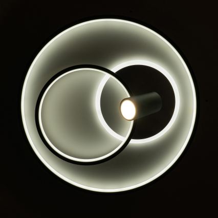 Brilagi - LED zatemnjevalna stropna svetilka UNITY LED/60W/230V + 1xGU10/3W 3000-6000K, premer 50 cm, bela/črna + daljinski upravljalnik