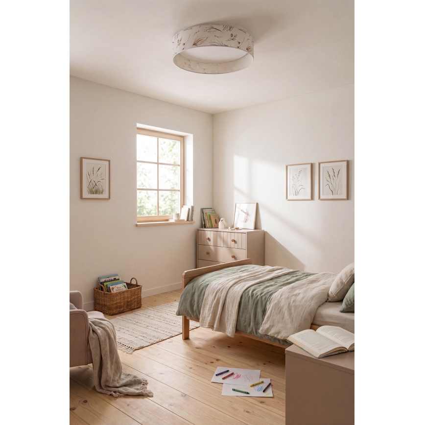 Brilagi - Zatemnljivo LED stropno svetilo VELVET SMARTIX STARS LED/36W/230V 3000-6000K premer 55 cm bela/cvetlični vzorec Wi‑Fi Tuya Beacon + daljinski upravljalnik