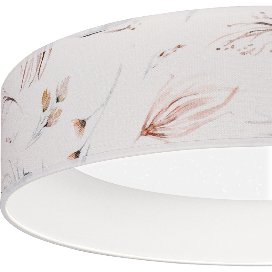 Brilagi - Zatemnljivo LED stropno svetilo VELVET SMARTIX STARS LED/36W/230V 3000-6000K premer 55 cm bela/cvetlični vzorec Wi‑Fi Tuya Beacon + daljinski upravljalnik