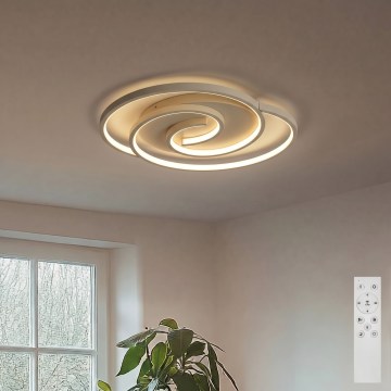 BRILAGI - LED Zatemnljivo stropno svetilo VELO LED/70W/230V 3000-6500K 38x47,8 cm bež + daljinski upravljalnik