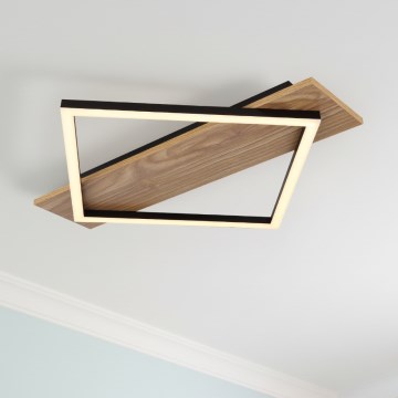 Brilagi - LED zatemnljivo stropno svetilo VELVET SQUARE LED/24W/230V 43x43 cm 3000/4000/6500K + daljinski upravljalnik siva