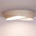BRILAGI - LED zatemnljivo stropno svetilo VELVET TWIST LED/36W/230V 3000-6000K premer 65 cm Wi-Fi Tuya Beacon bež + daljinski upravljalnik