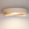 BRILAGI - LED zatemnljivo stropno svetilo VELVET TWIST LED/36W/230V 3000-6000K premer 65 cm Wi-Fi Tuya Beacon kremno/bež + daljinski upravljalnik