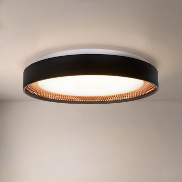 Brilagi - LED zatemnljivo stropno svetilo WALDO LED/48W/230V 3000-6500K Ø 40 cm črna/zlata + daljinski upravljalnik
