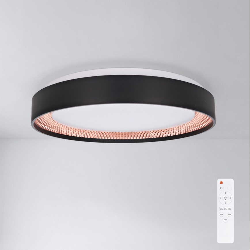 Brilagi - LED zatemnljivo stropno svetilo WALDO LED/48W/230V 3000-6500K Ø 40 cm črna/zlata + daljinski upravljalnik