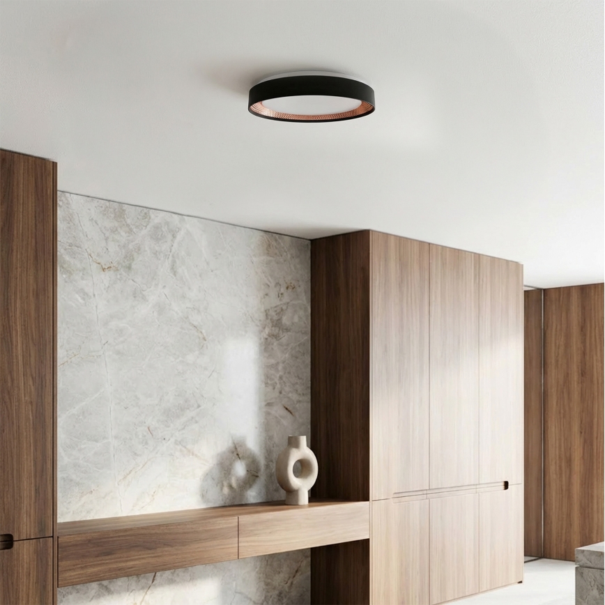Brilagi - LED zatemnljivo stropno svetilo WALDO LED/48W/230V 3000-6500K Ø 40 cm črna/zlata + daljinski upravljalnik