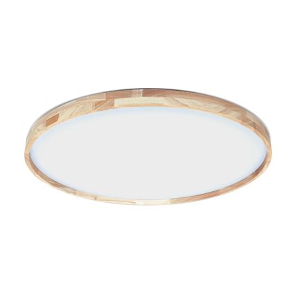 Brilagi - Zatemnjevalna LED stropna svetilka ALSON LED/72W/230V 3000-6500K hrast, premer 78 cm + daljinski upravljalnik