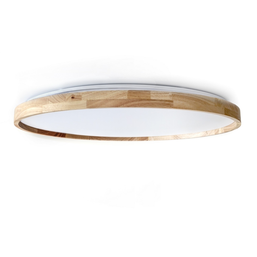Brilagi - Zatemnjevalna LED stropna svetilka ALSON LED/72W/230V 3000-6500K hrast, premer 78 cm + daljinski upravljalnik