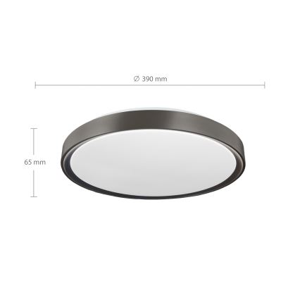 Brilagi - Zatemnjiva LED stropna svetilka FANCIA LED/48W/230V 3000-6500K premer 39 cm antracit + daljinski upravljalnik