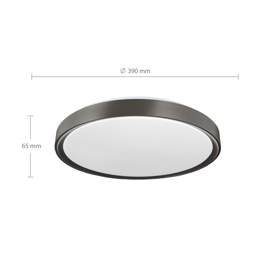 Brilagi - Zatemnjiva LED stropna svetilka FANCIA LED/48W/230V 3000-6500K premer 39 cm antracit + daljinski upravljalnik