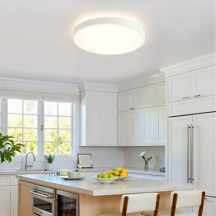 Brilagi - LED stropna svetilka z zatemnjevanjem GLASS POOL DOUBLE LED/60W/230V 3000-6000K 50 cm bela + daljinski upravljalnik