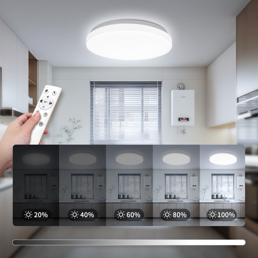 Brilagi - LED zatemnljivo stropno svetilo MILKY WAY LED/24W/230V 3000-6500K premer 38 cm + daljinski upravljalnik