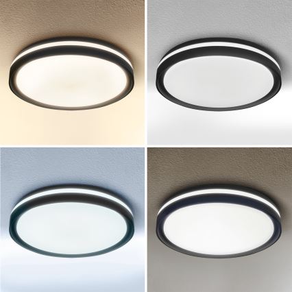 Brilagi - zatemnjivo LED stropno svetilo NAOMI LED/48W/230V 3000-6500K premer 39 cm črna + daljinski upravljalnik