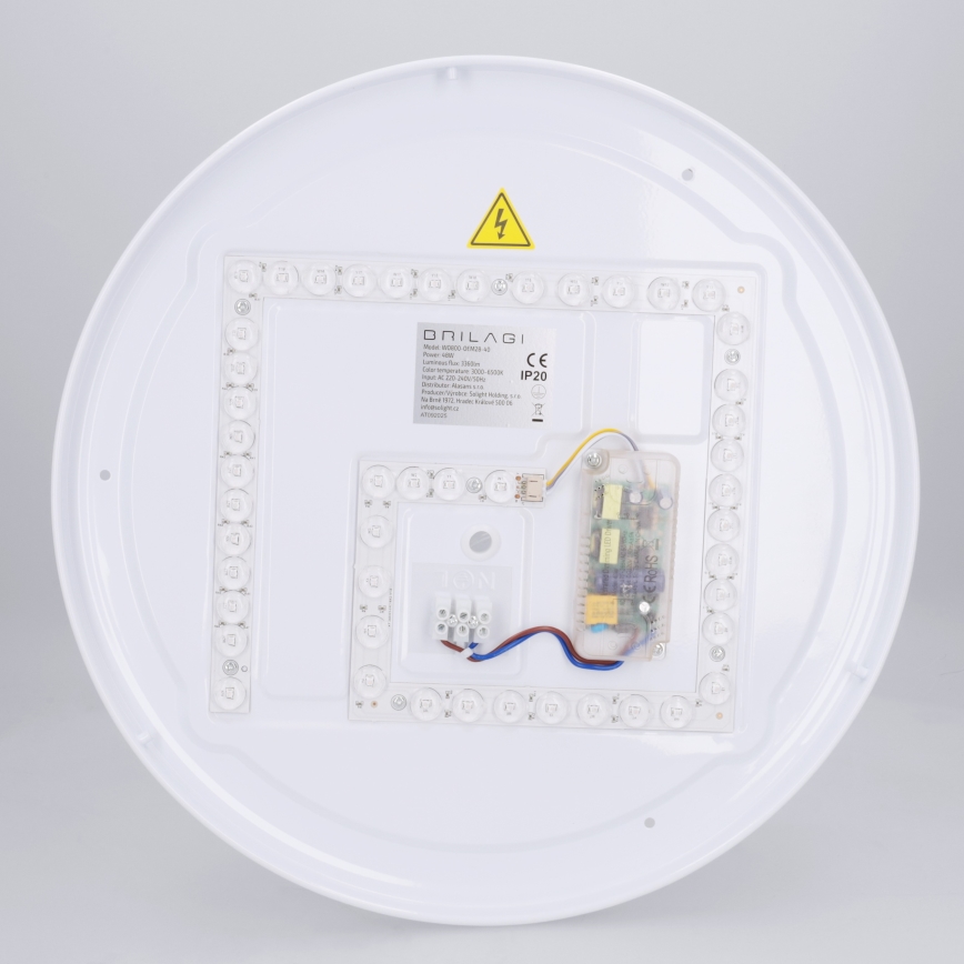 Brilagi - zatemnjivo LED stropno svetilo NAOMI LED/48W/230V 3000-6500K premer 39 cm črna + daljinski upravljalnik