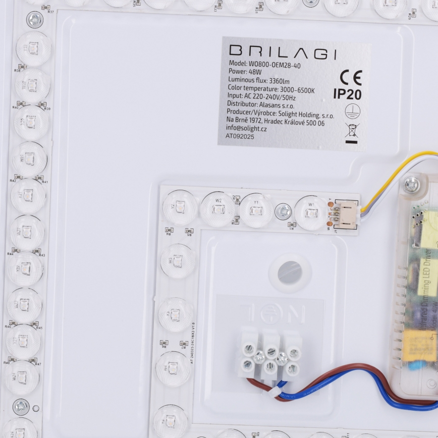 Brilagi - zatemnjivo LED stropno svetilo NAOMI LED/48W/230V 3000-6500K premer 39 cm črna + daljinski upravljalnik