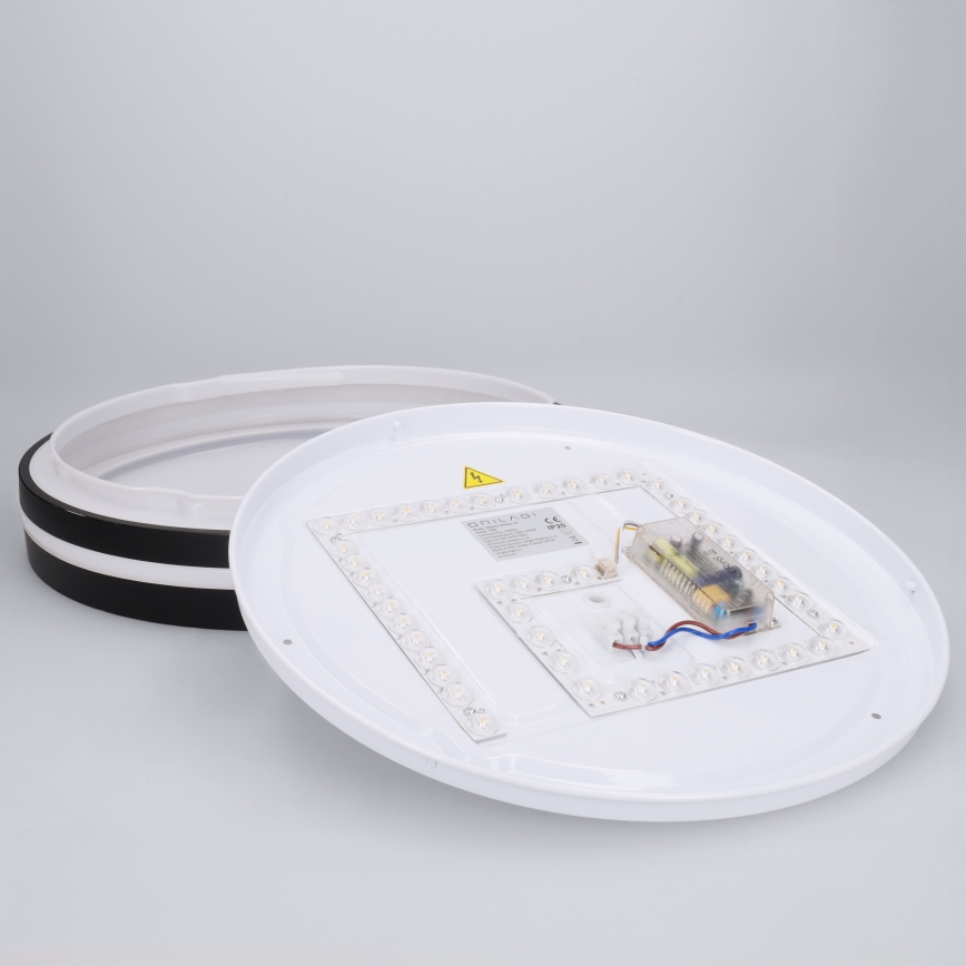 Brilagi - zatemnjivo LED stropno svetilo NAOMI LED/48W/230V 3000-6500K premer 39 cm črna + daljinski upravljalnik