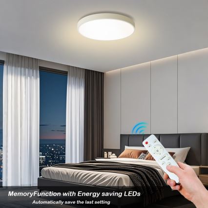 Brilagi - zatemnljivo stropno LED svetilo POOL LED/60W/230V 3000-6000K premer 60 cm bela + daljinski upravljalnik